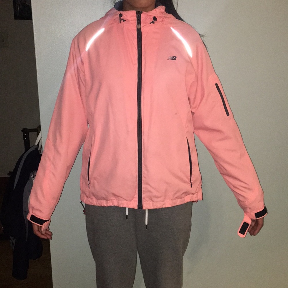 neon sports adjustable windbreaker jacket